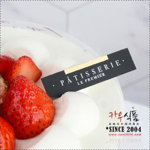 케익택(T-079)파티세리직사각블랙 / 1봉(72개)
