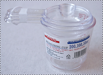 투명 계량컵 (50cc,100cc,200cc) 3p/폴리카보네이트 계량컵