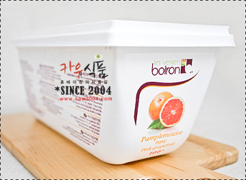 냉동퓨레 브와롱 핑크자몽 1kg/Pink grapefruit puree/